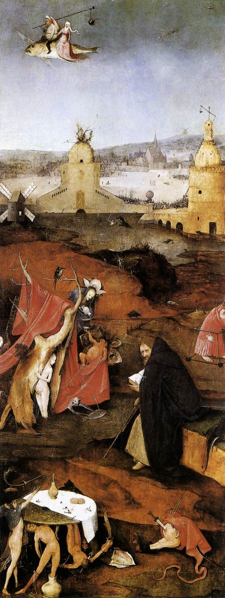 Triptych of Temptation of St Anthony (detail) by Hieronymus Bosch