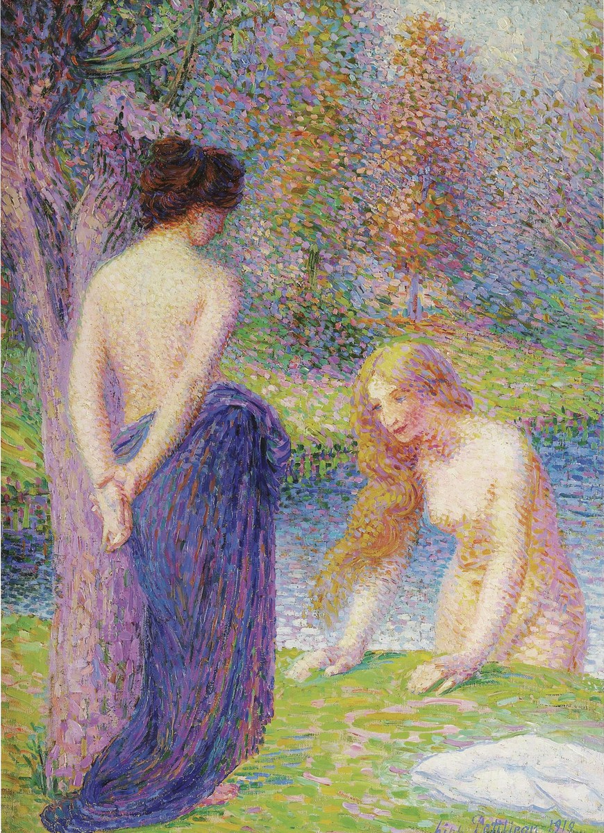 Women Bathing by Hippolyte Petitjean