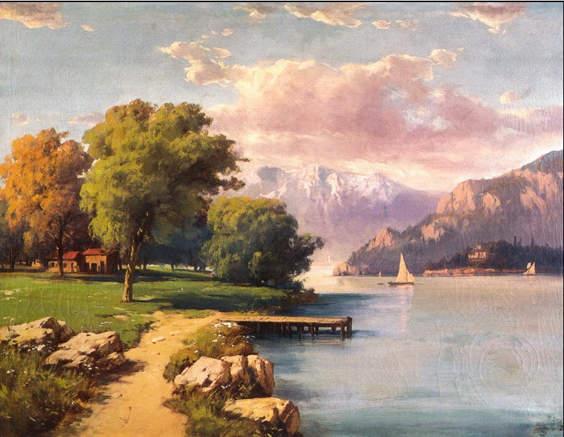 Landscape by Hoca Ali Riza