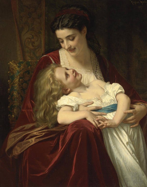 Maternal Affection by Hugues Merle
