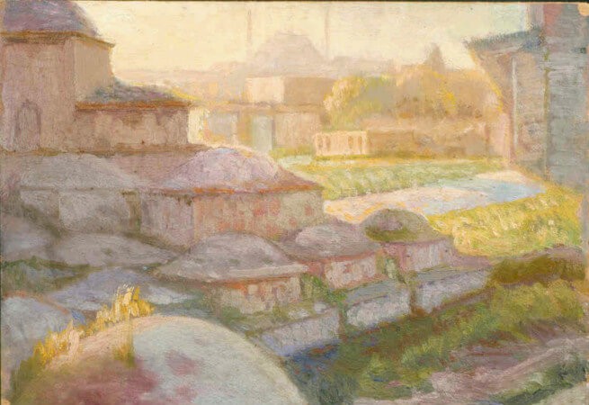 Fatih Mosque and Kuruceşme Bath by Huseyin Avni Lifij