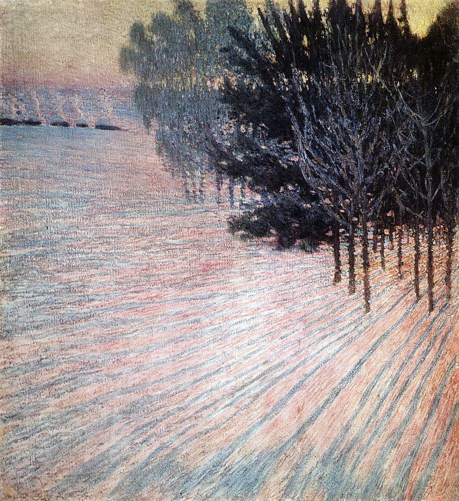 Frosty Morning. Pink Rays by Igor Grabar