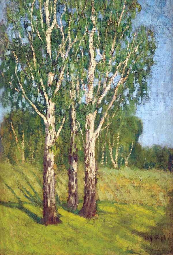 Landscape with Birches by Igor Grabar
