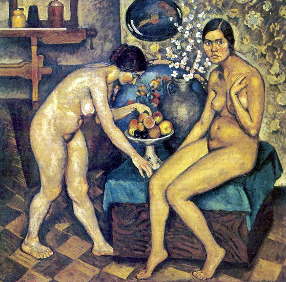 Nudes in the studio by Ilya Mashkov