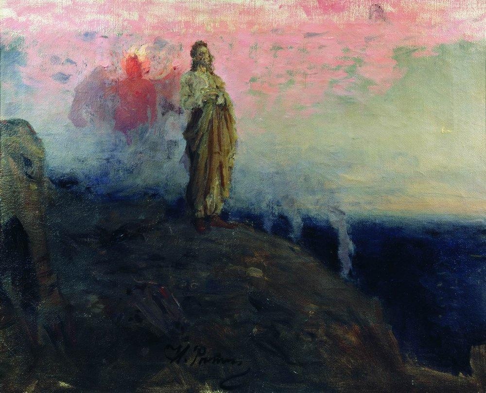 Follow me, Satan (Temptation of Jesus Christ) by Ilya Repin
