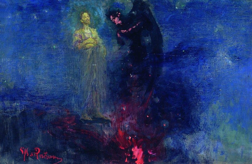 Get away from me, Satan by Ilya Repin