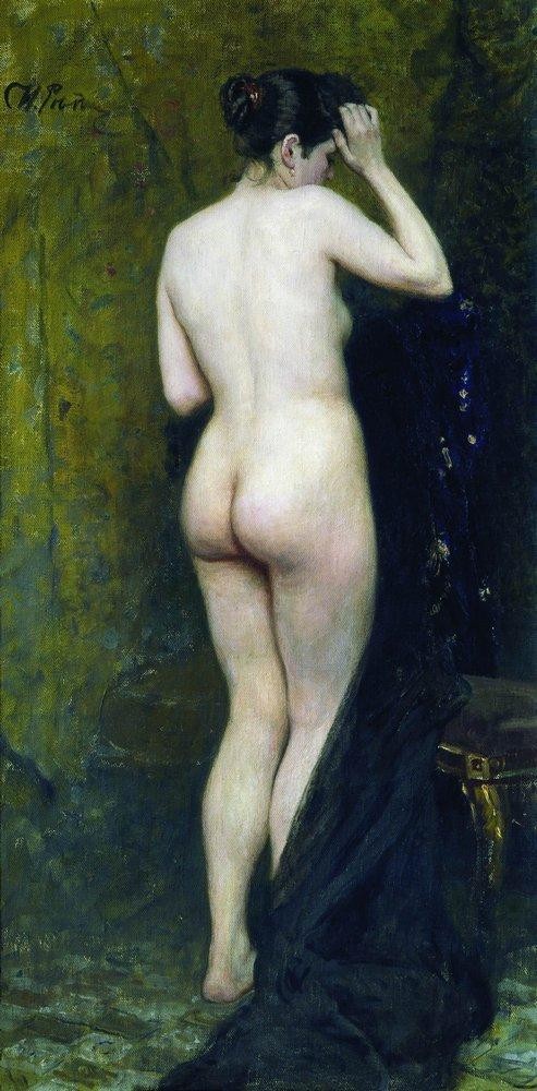 Nude Model (from behind) by Ilya Repin