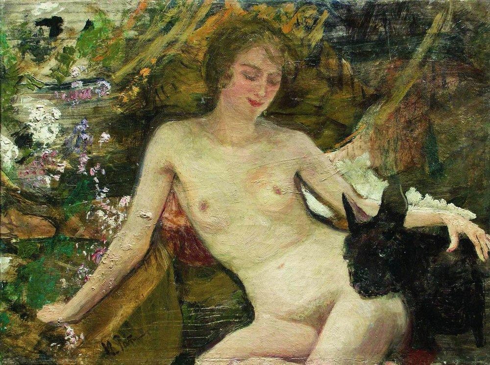 The model by Ilya Repin