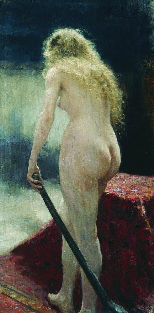 The model by Ilya Repin