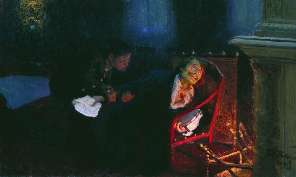 The Self immolation of Gogol by Ilya Repin