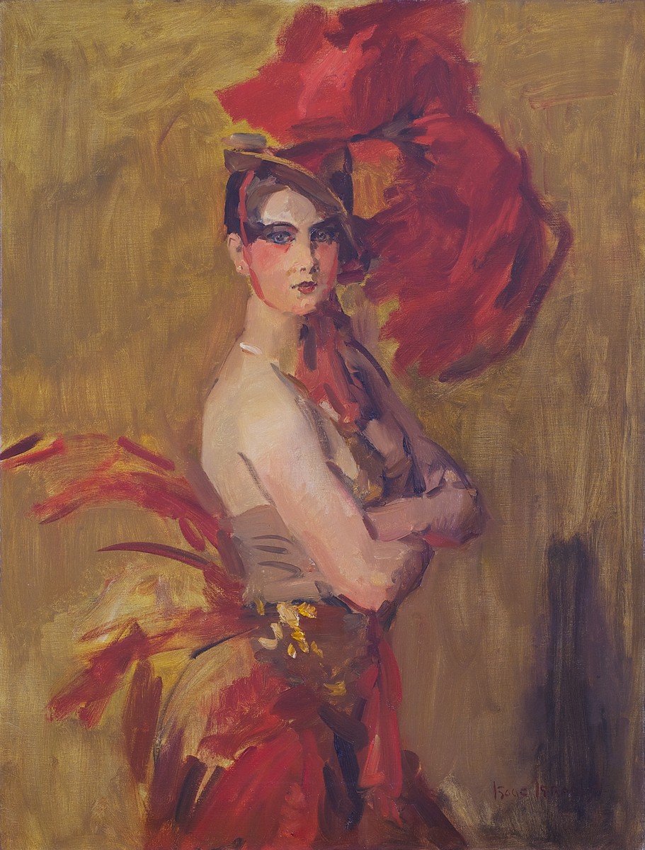 Show-girl (la Cocotte) at Scala Theatre, the Hague by Isaac Israels
