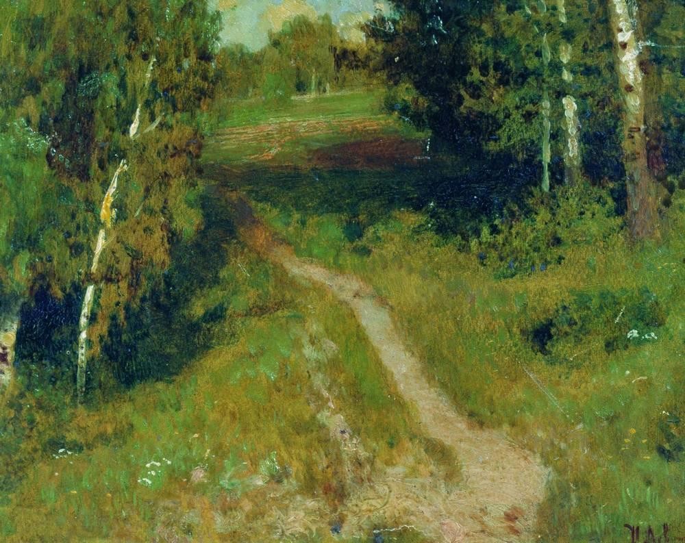 A birch grove by Isaac Levitan