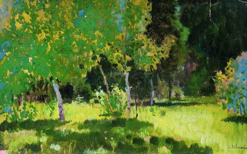 A garden by Isaac Levitan