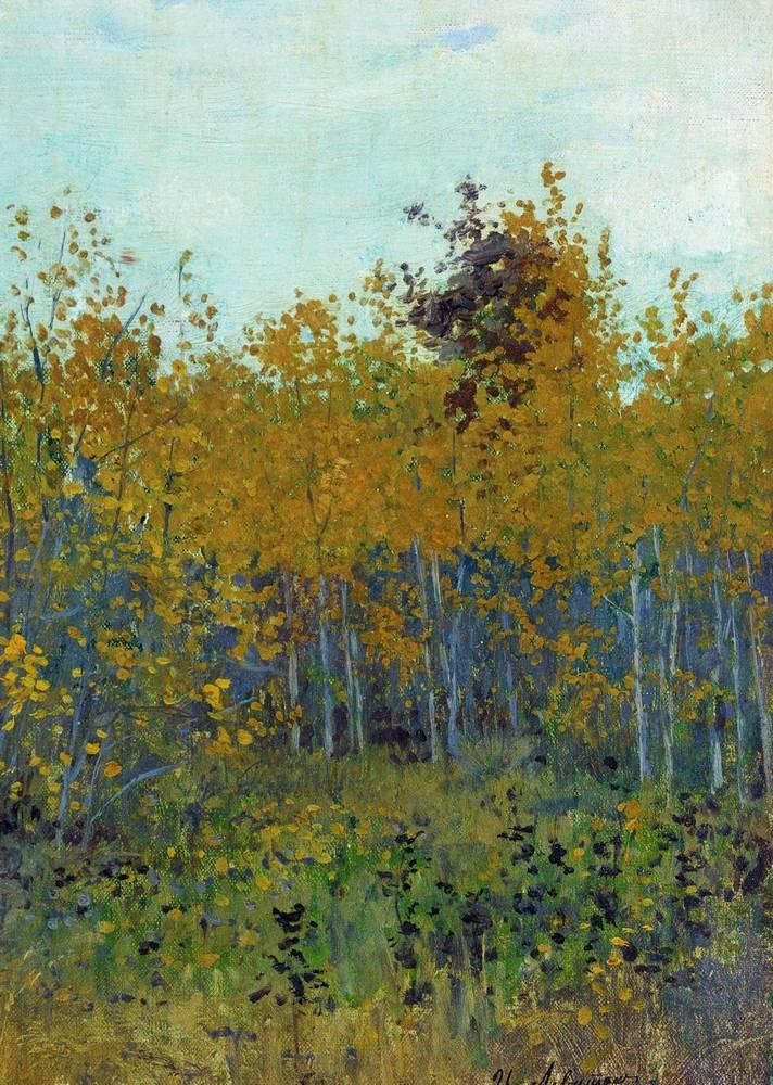 Aspen forest by Isaac Levitan