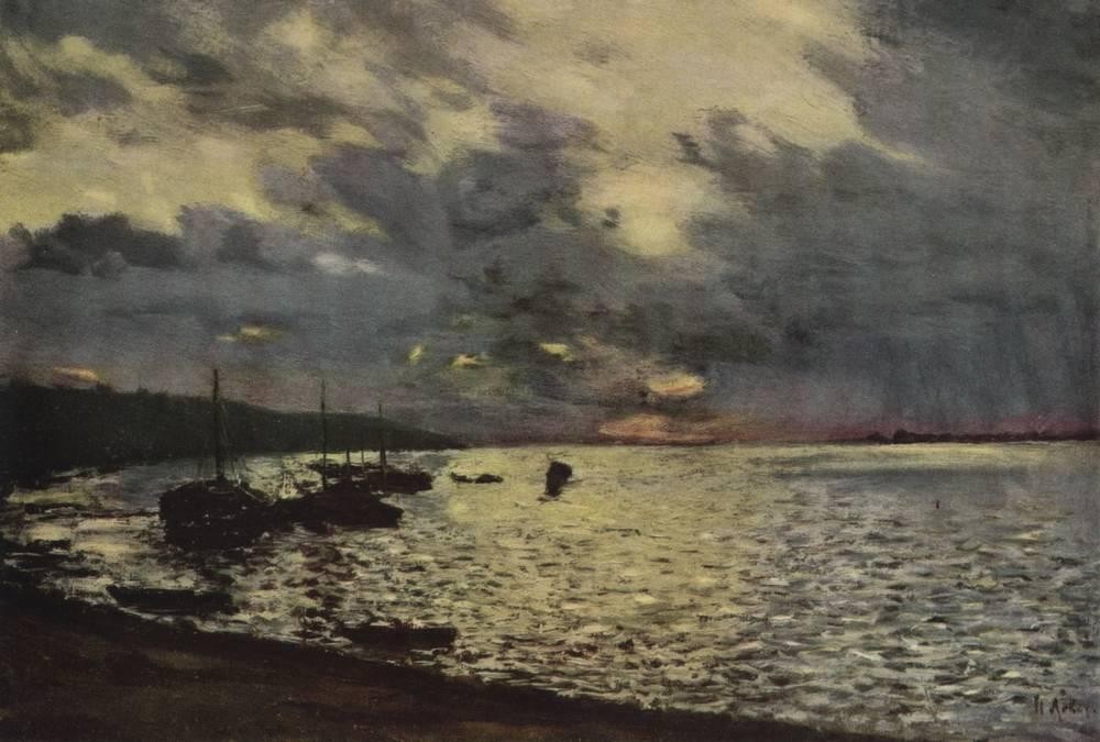 Dull day at Volga by Isaac Levitan