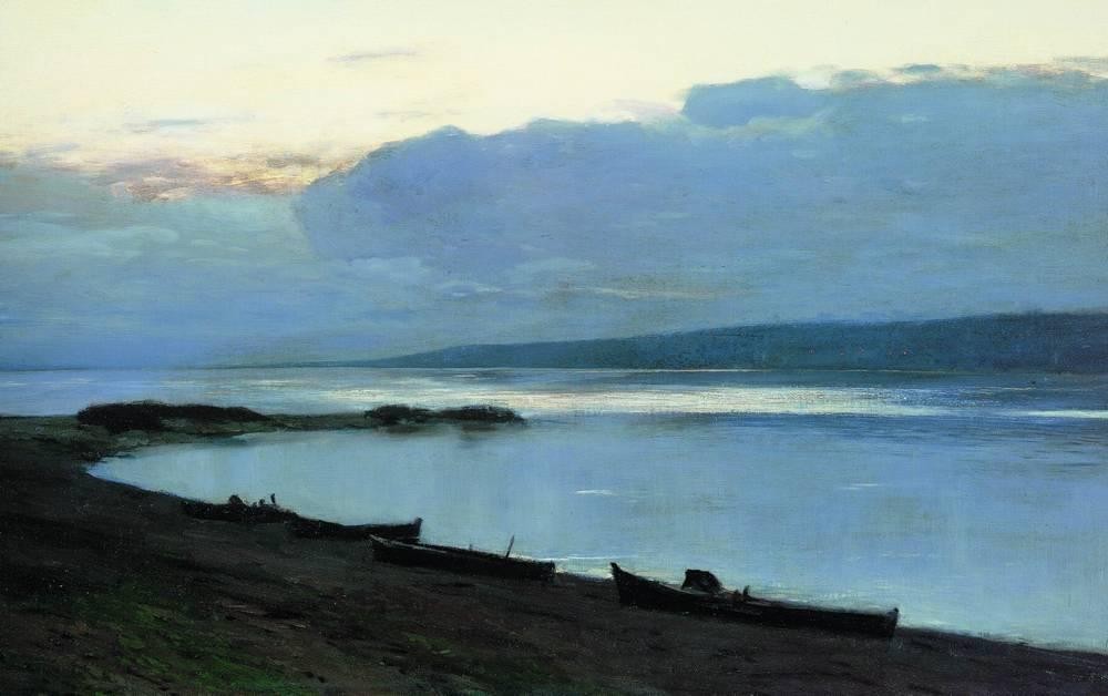 Evening at Volga by Isaac Levitan