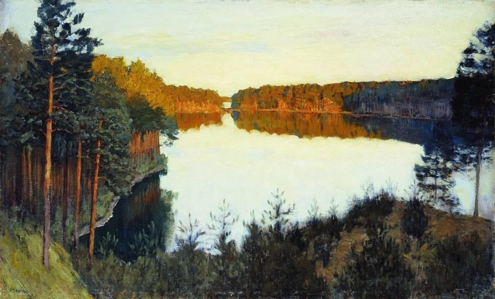 Forest lake by Isaac Levitan