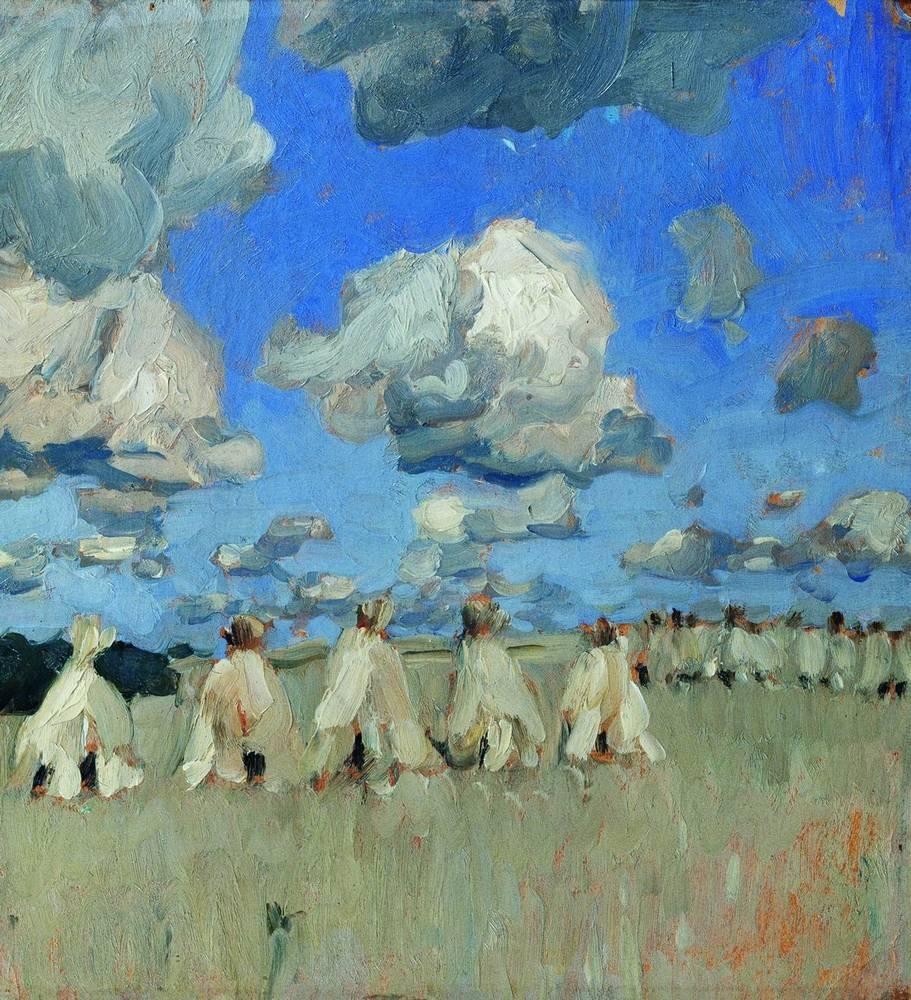 Haystacks by Isaac Levitan