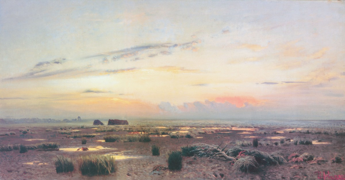 Marsh at evening by Isaac Levitan