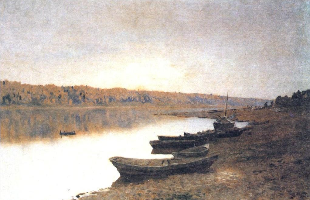 On the river Volga by Isaac Levitan