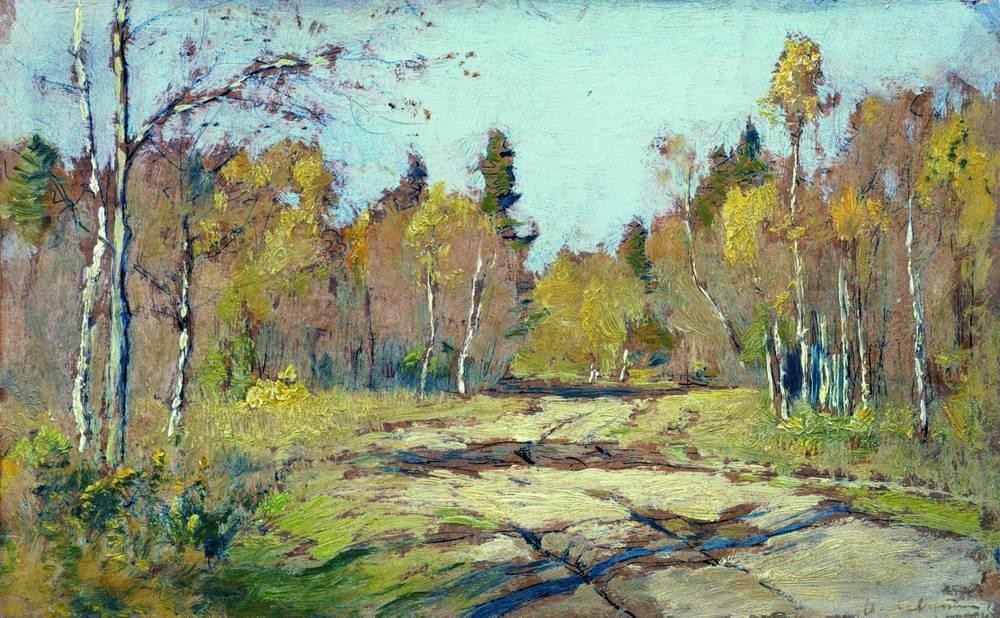 Sunny autumn day by Isaac Levitan