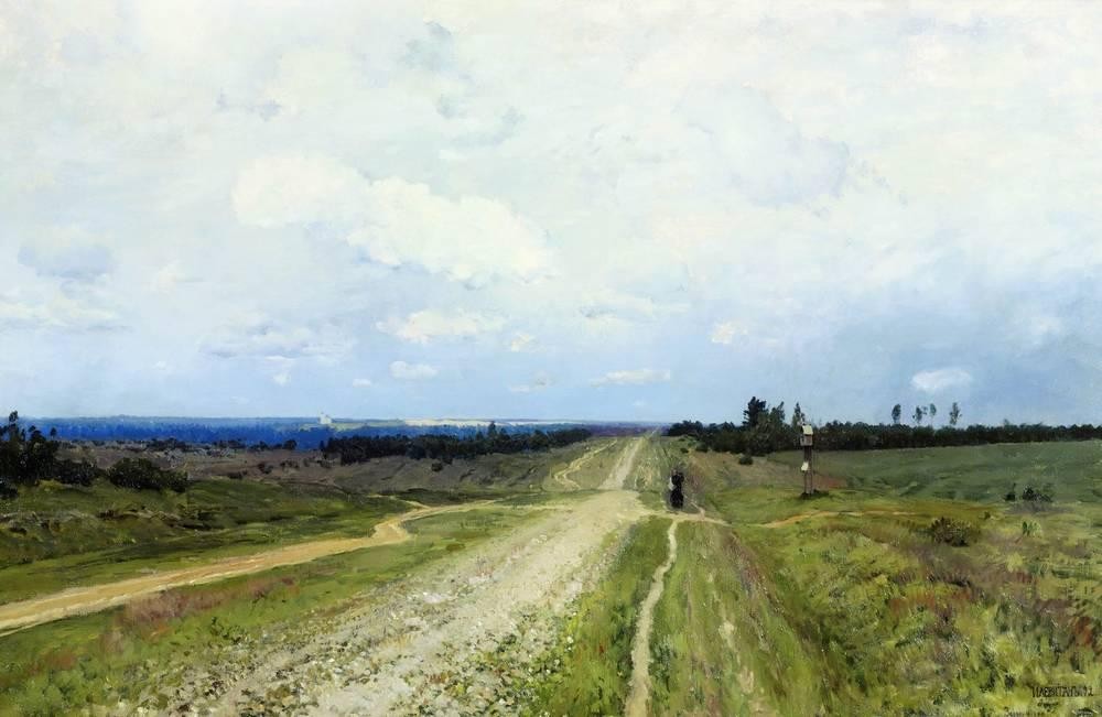 The Vladimir's road by Isaac Levitan
