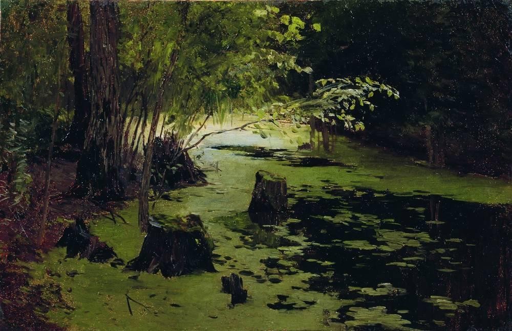 Water margin (A pond) by Isaac Levitan