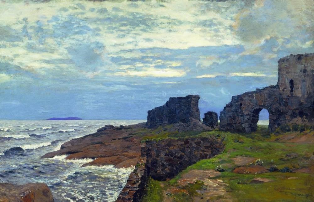 Остатки былого. Сумерки. Finland. by Isaac Levitan