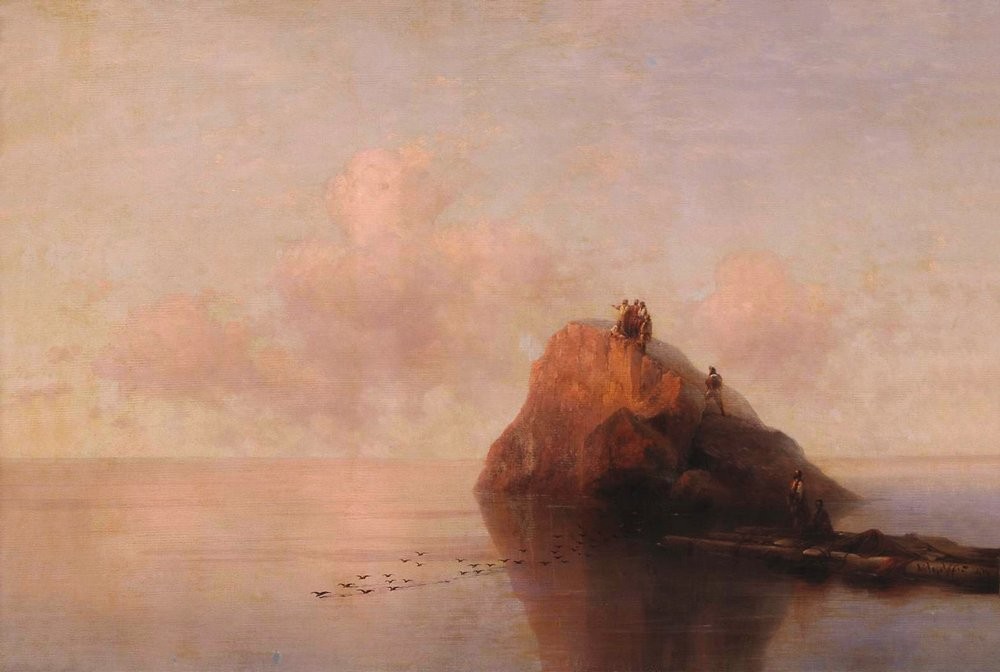 After the shipwreck by Ivan Aivazovsky