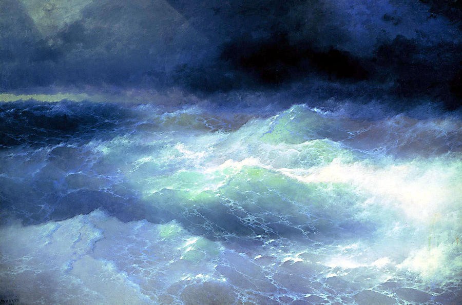Among the Waves by Ivan Aivazovsky