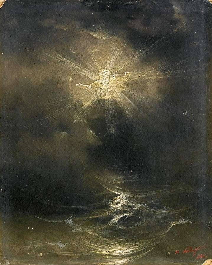And the Spirit of God Moved on the Face of the Waters by Ivan Aivazovsky