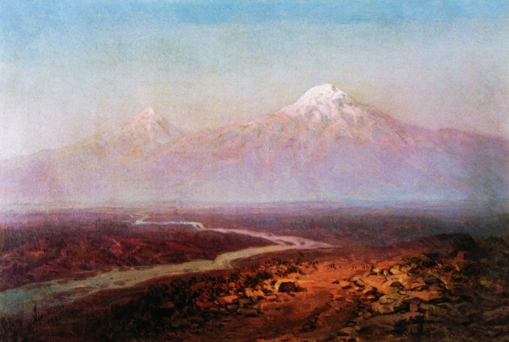Araks River and Ararat by Ivan Aivazovsky