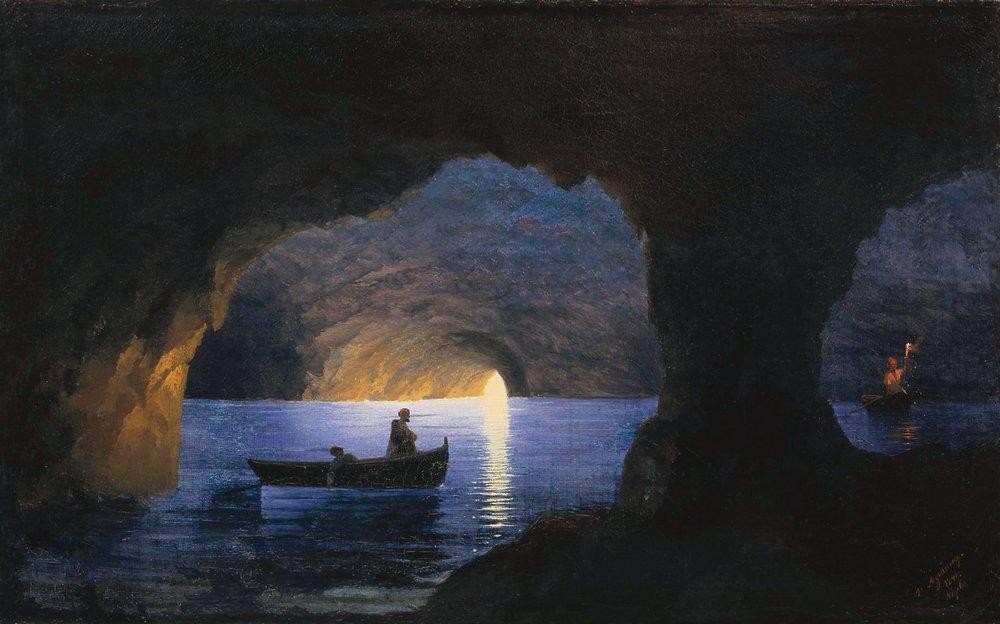Azure Grotto. Naples by Ivan Aivazovsky