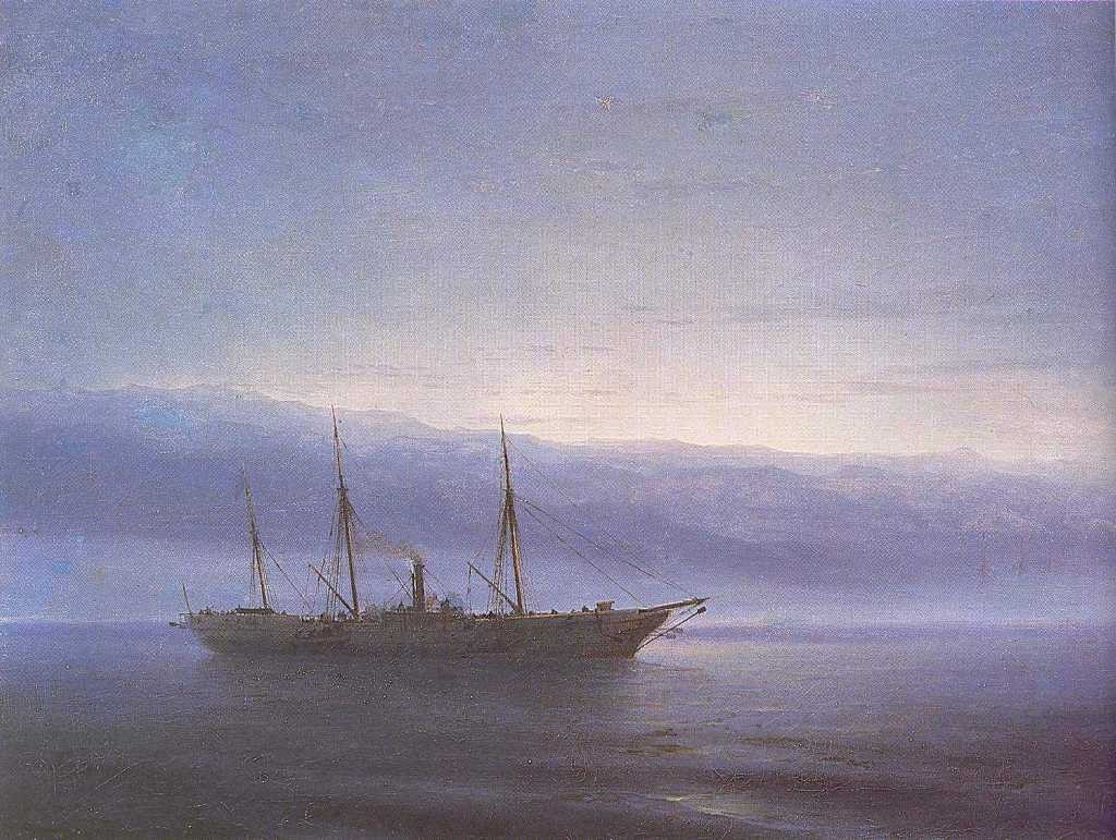 Before battle. Ship. Constantinople by Ivan Aivazovsky