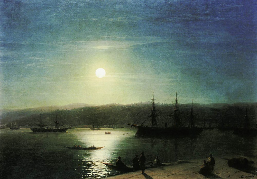 Bosphorus in the moonlight by Ivan Aivazovsky