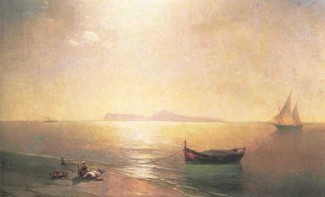 Calm on the Mediterranean Sea by Ivan Aivazovsky
