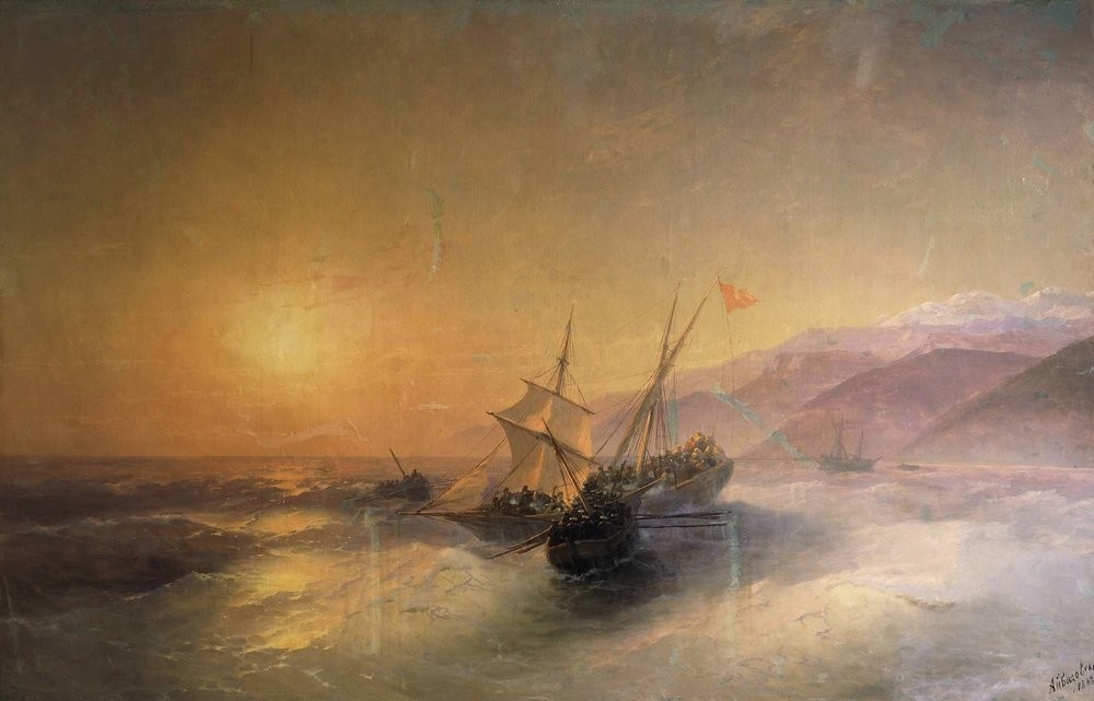Capture Turkish kocherma by Ivan Aivazovsky
