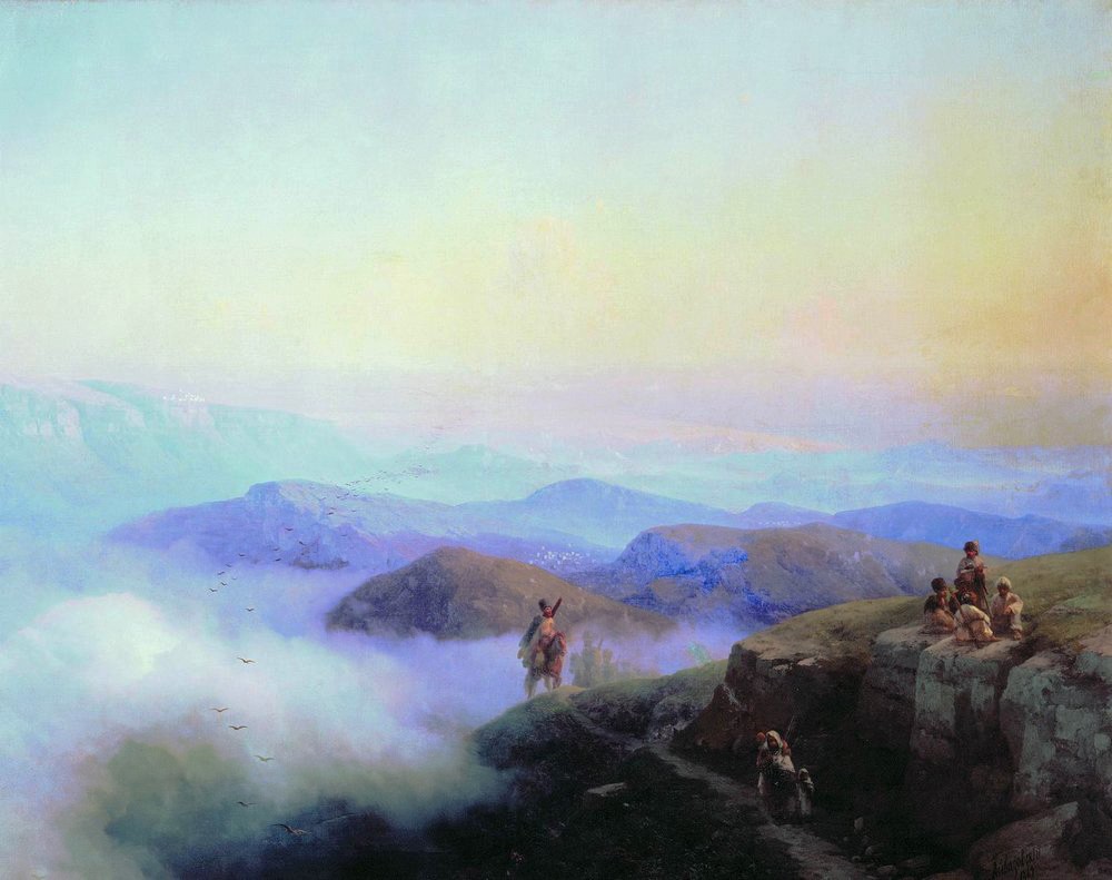 Chains of the Caucasus Mountains by Ivan Aivazovsky