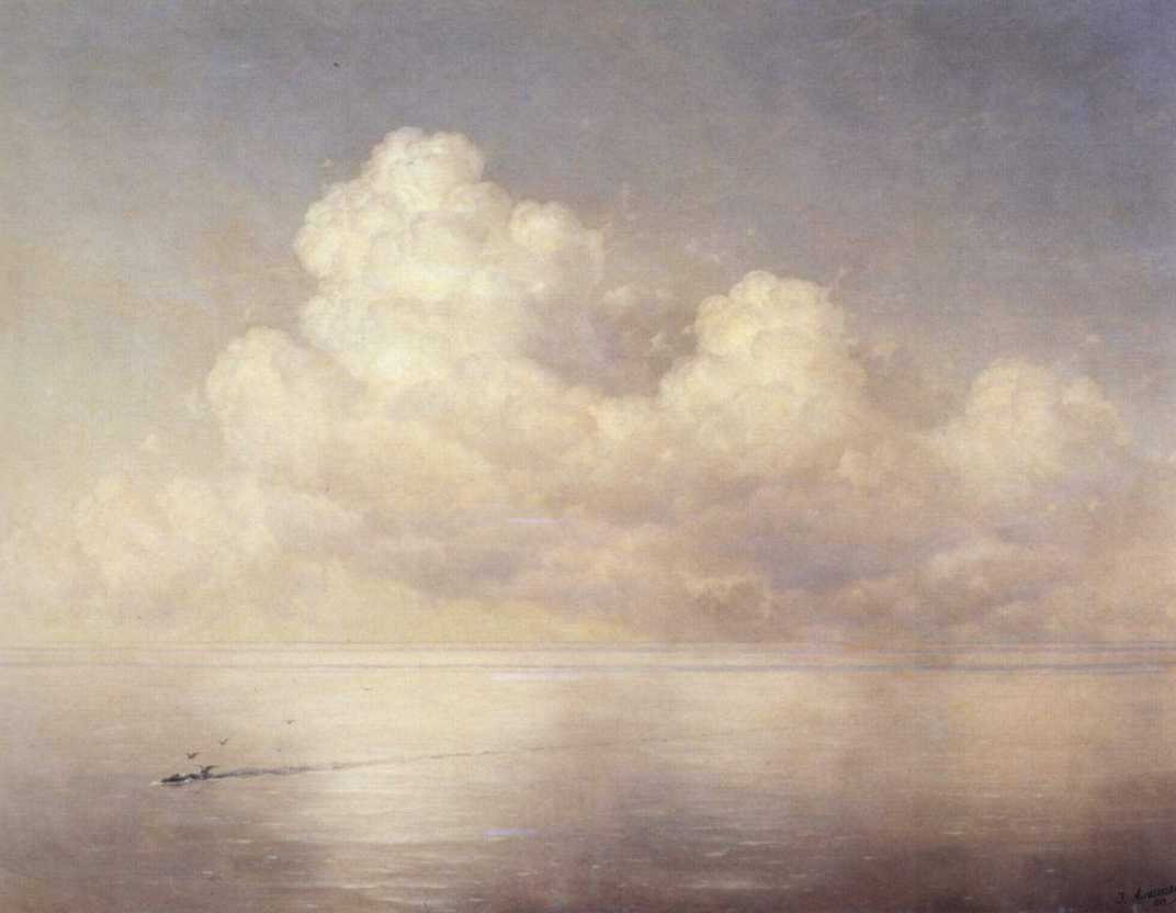 Clouds above a sea calm by Ivan Aivazovsky