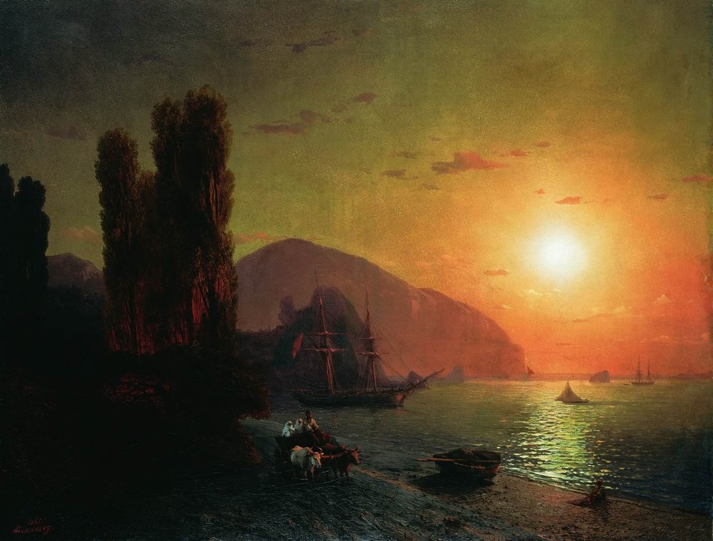 Crimean view. Ayu-Dag by Ivan Aivazovsky