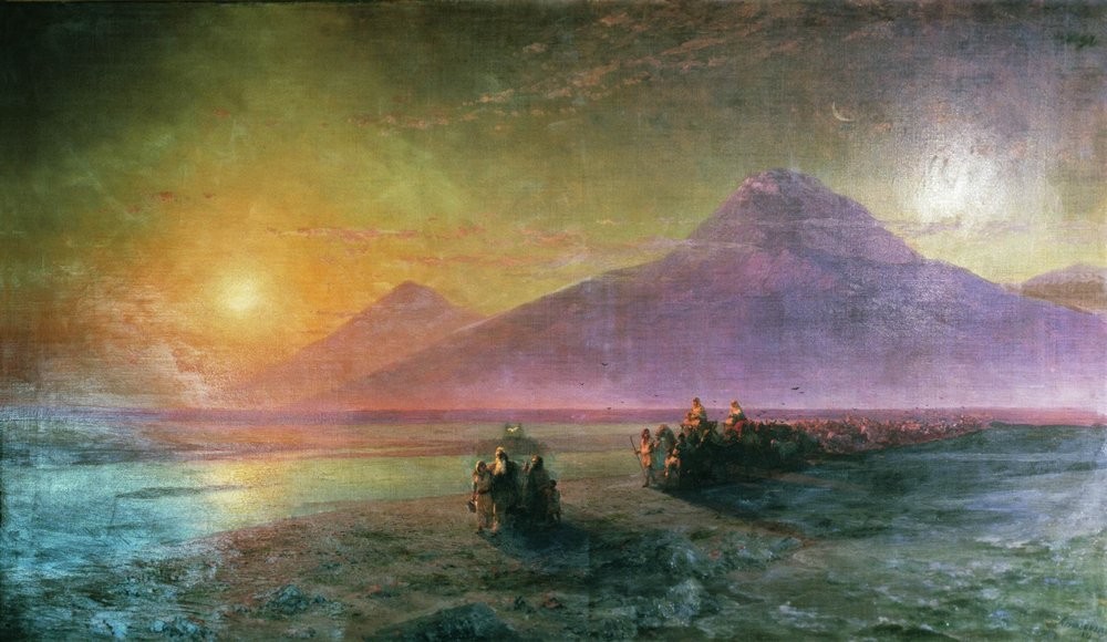 Dejection of Noah from mountain Ararat by Ivan Aivazovsky