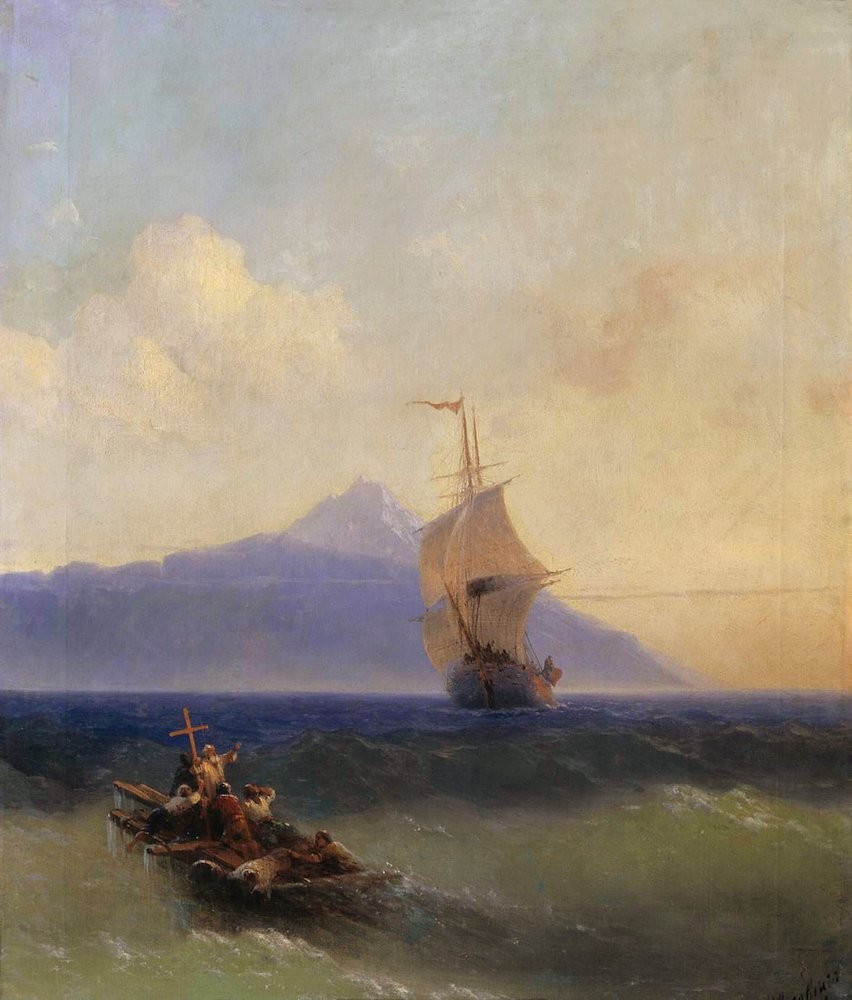 Evening at Sea by Ivan Aivazovsky