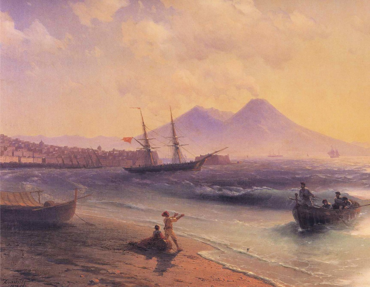 Fishermen Returning Near Naples by Ivan Aivazovsky