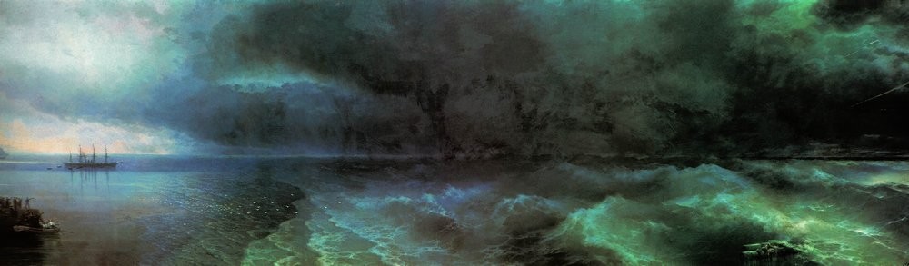 From the calm to hurricane by Ivan Aivazovsky
