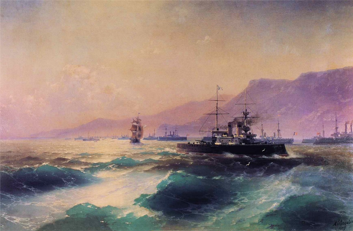 Gunboat off Crete by Ivan Aivazovsky