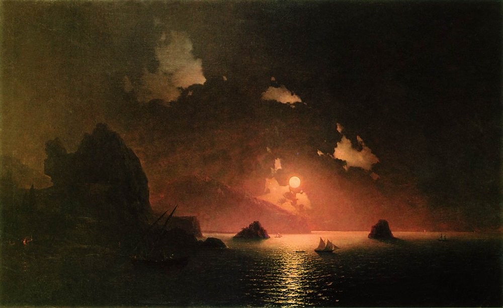 Gurzuf night by Ivan Aivazovsky
