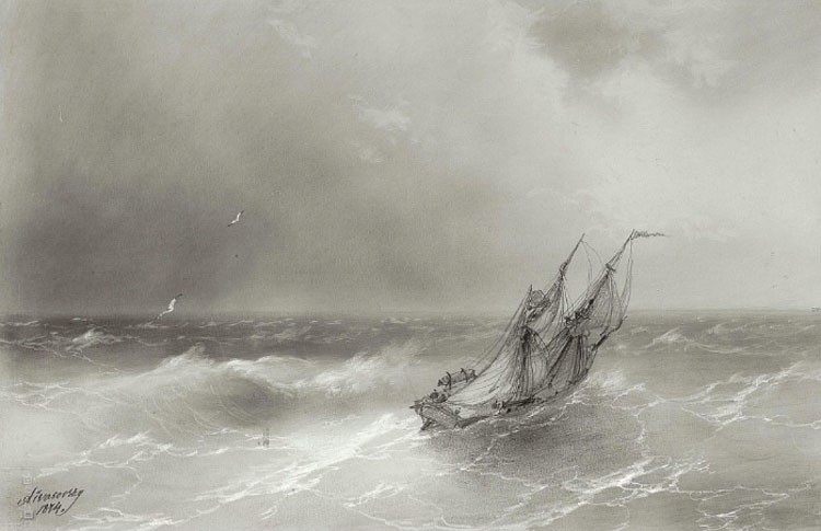 High seas by Ivan Aivazovsky