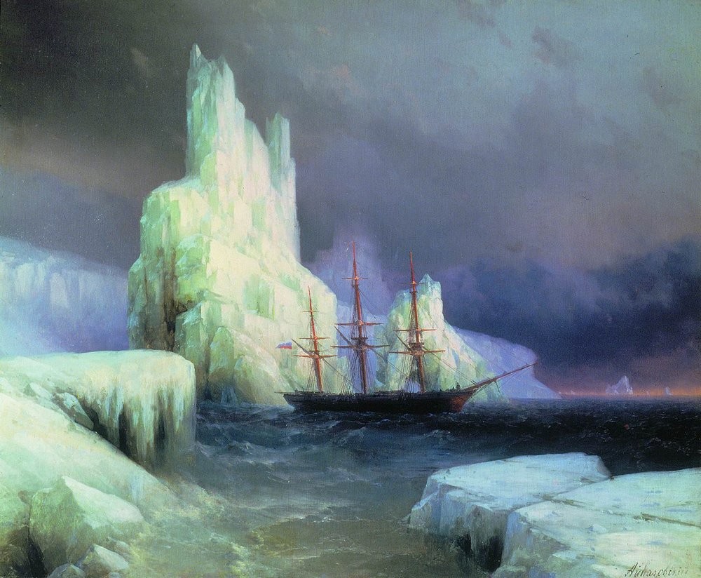Icebergs in the Atlantic by Ivan Aivazovsky