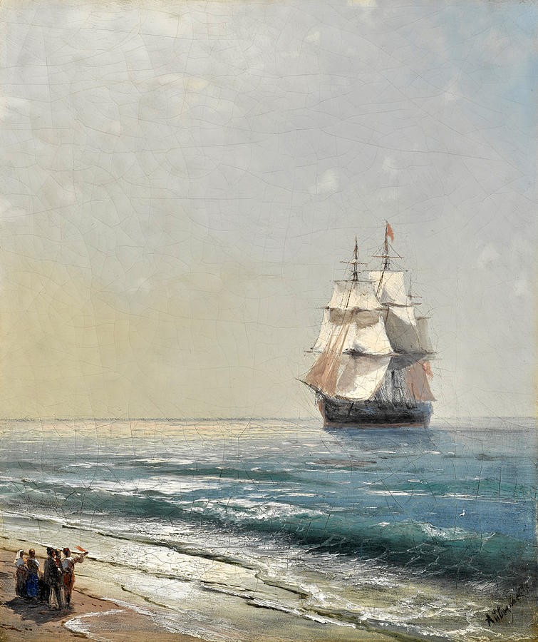 In Full Sail by Ivan Aivazovsky