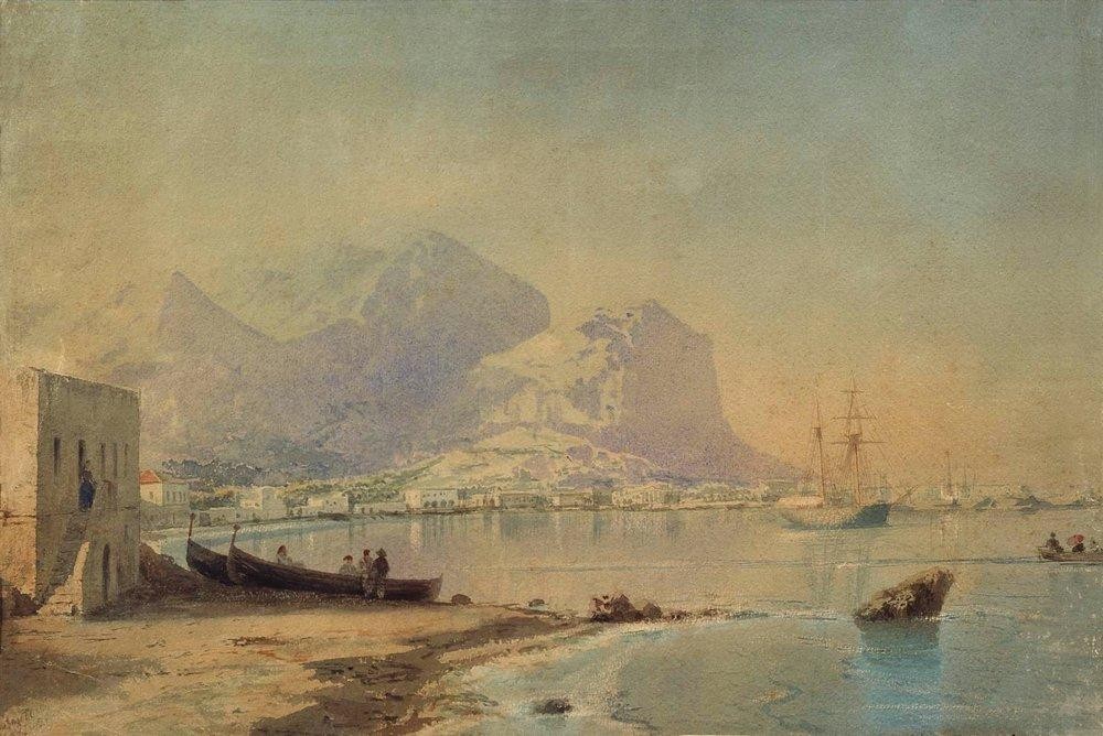 In harbour by Ivan Aivazovsky